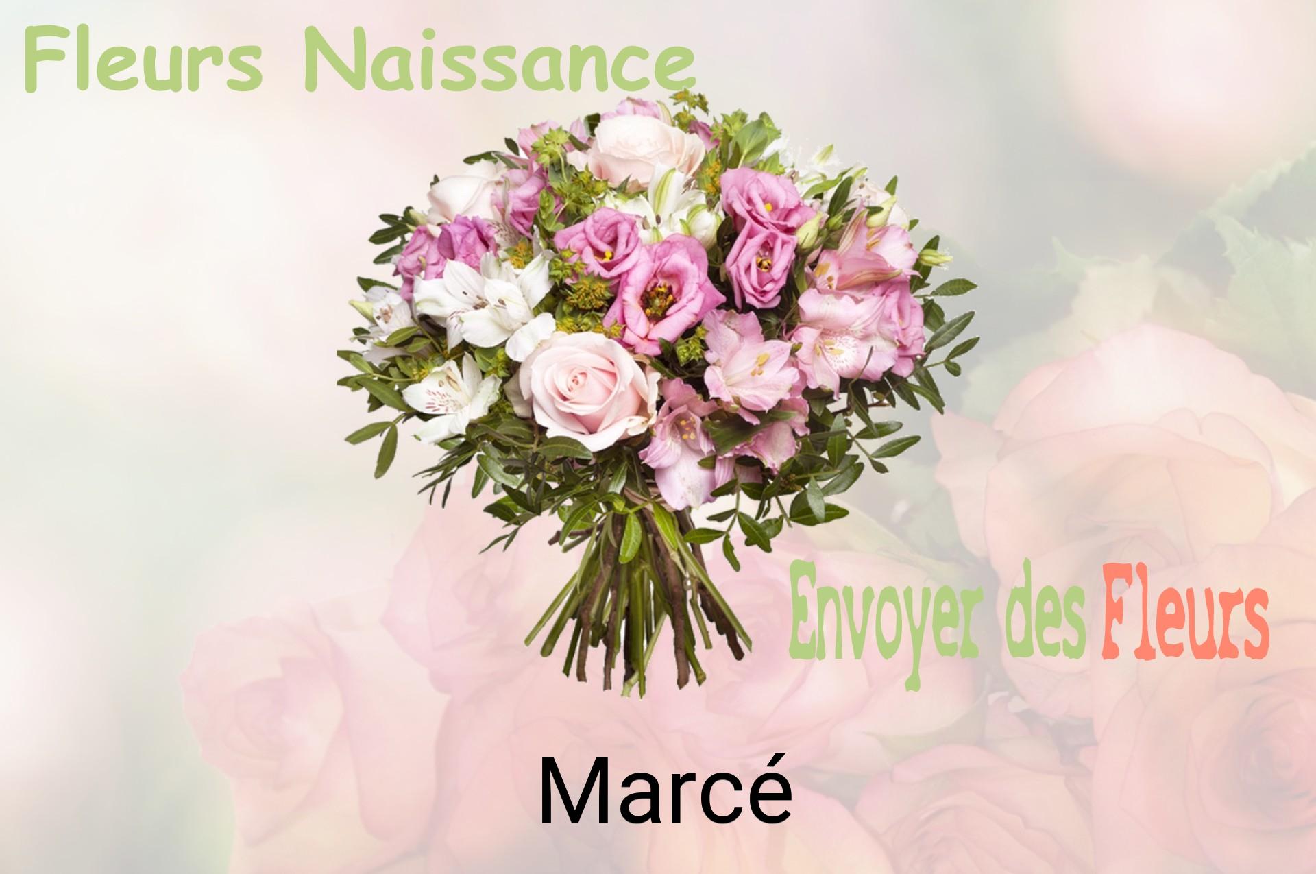 Bouquet de fleurs de naissance livré à Marcé